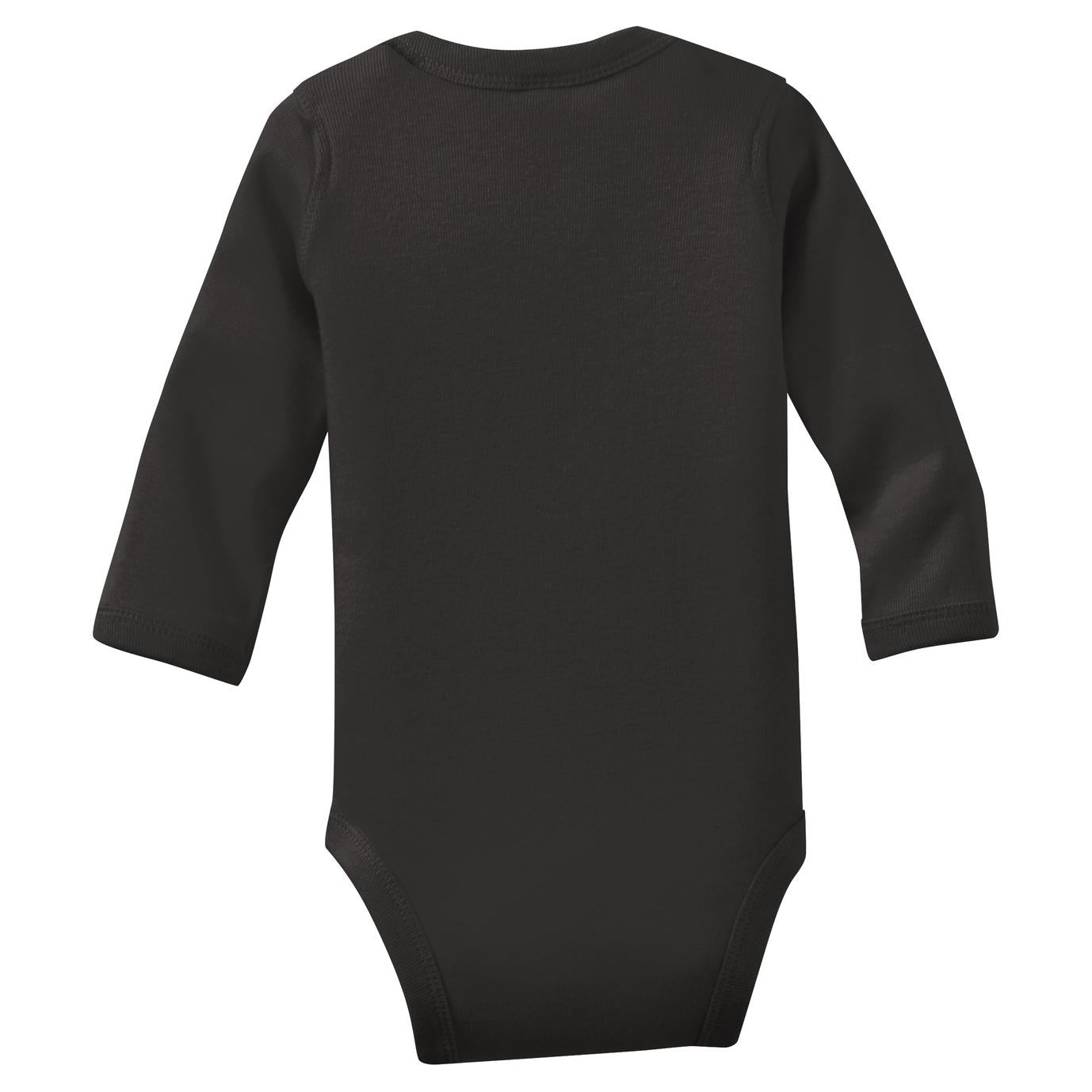 Black Infant Bodysuit - Rabbit Skins - Combed Cotton