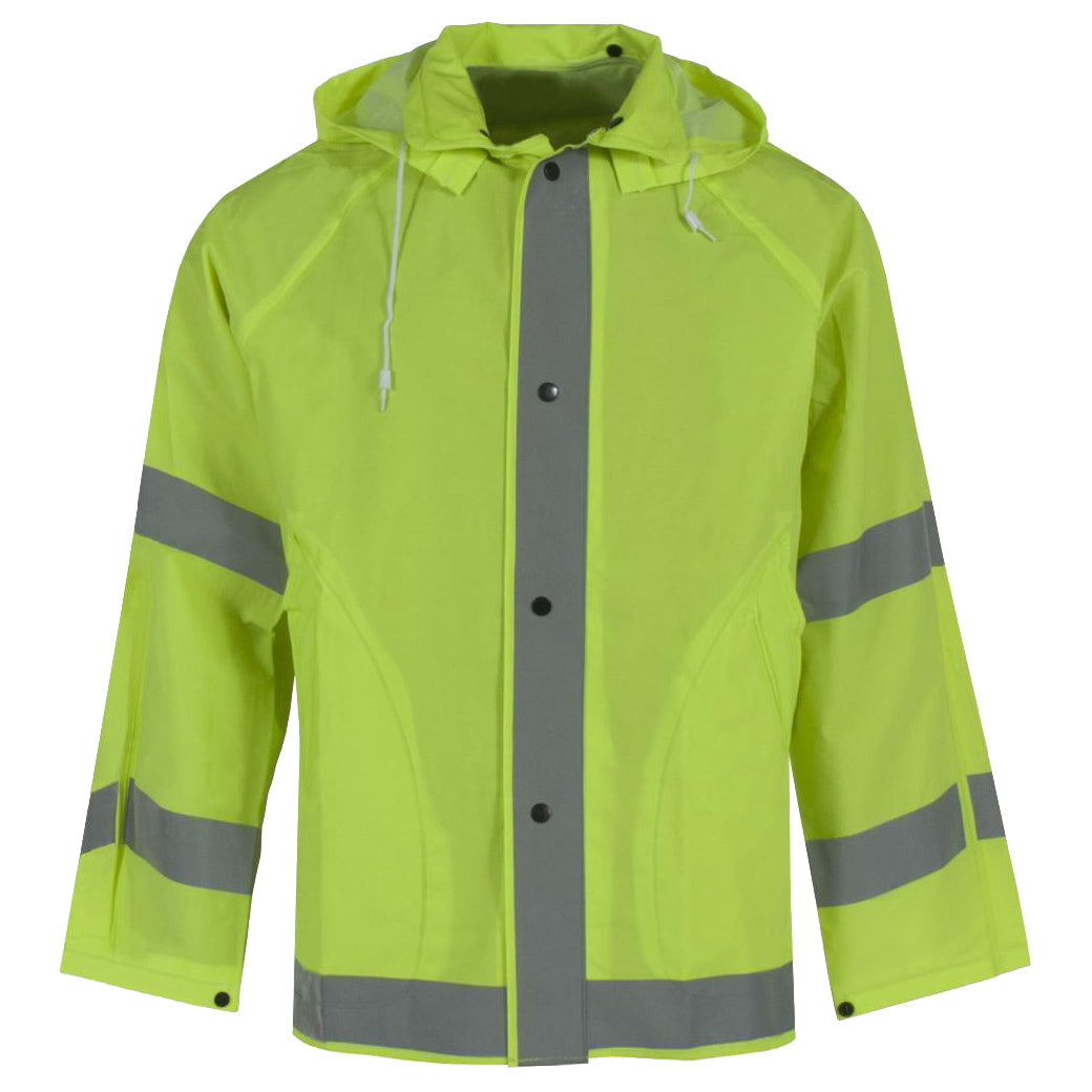 Yellow/Lime Rain Jackets - Neese - PVC/Polyester Material