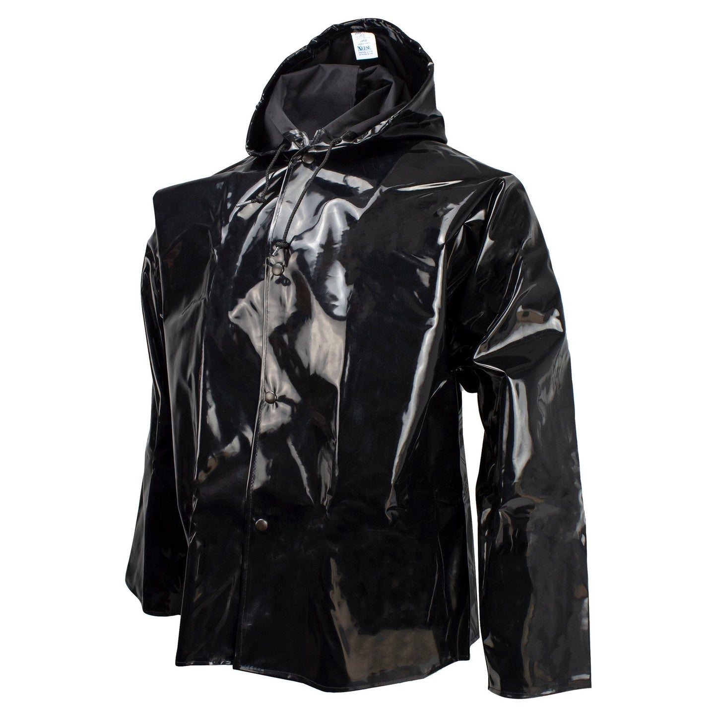 Black Rain Jacket - Neese - Durable Protective Fabric