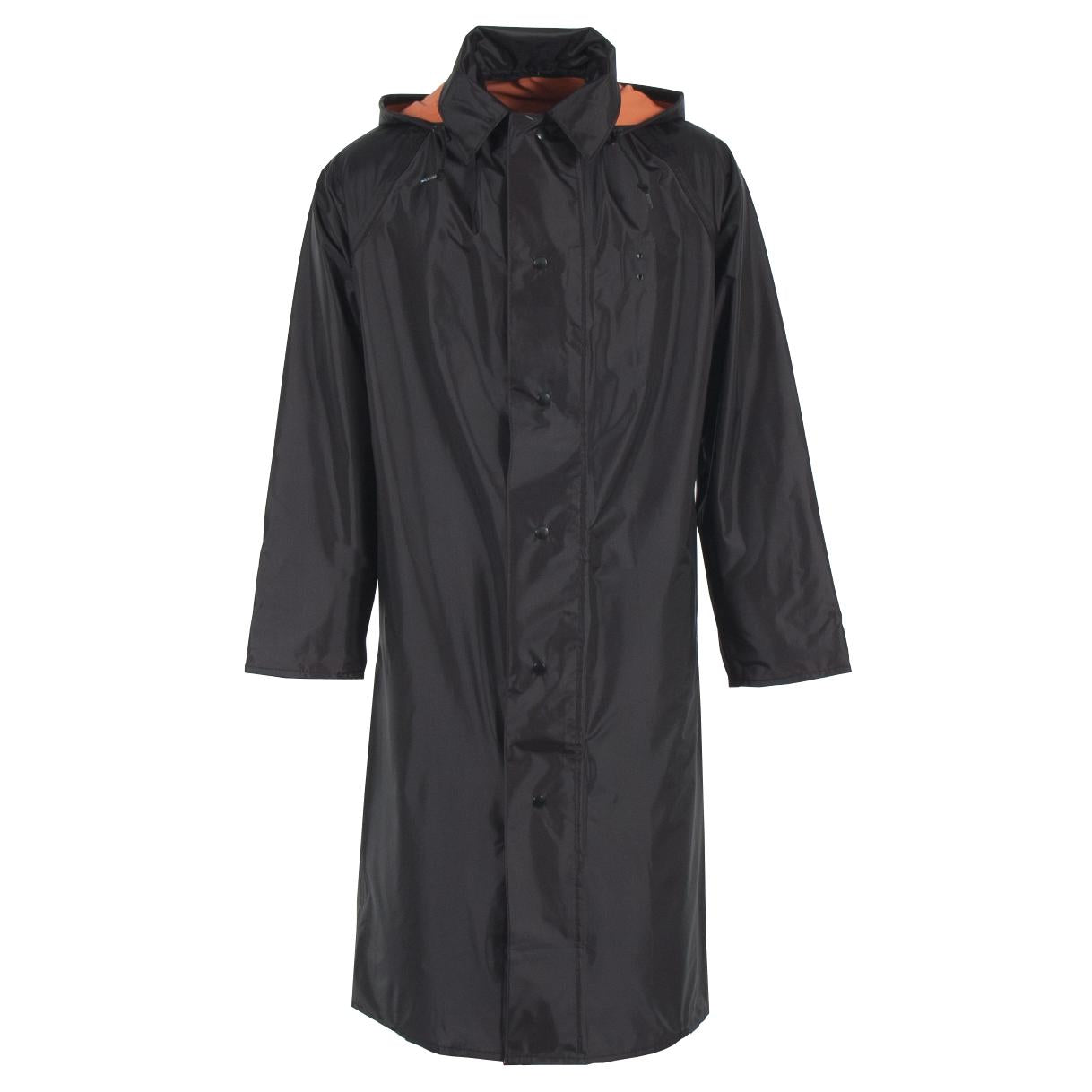 Orange/Black Raincoat - Neese - Reversible Design