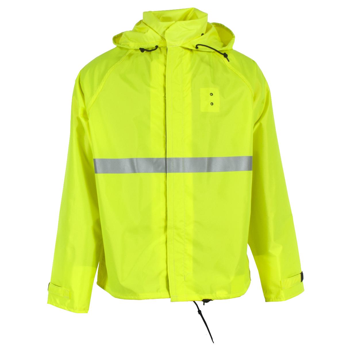 Black Rain Jacket - Neese - Durable Hooded Style