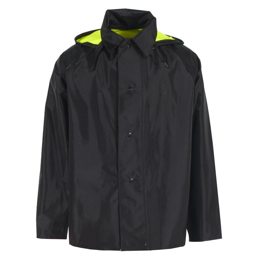 Yellow/Lime/Black Rain Jacket - Neese - Reversible Design