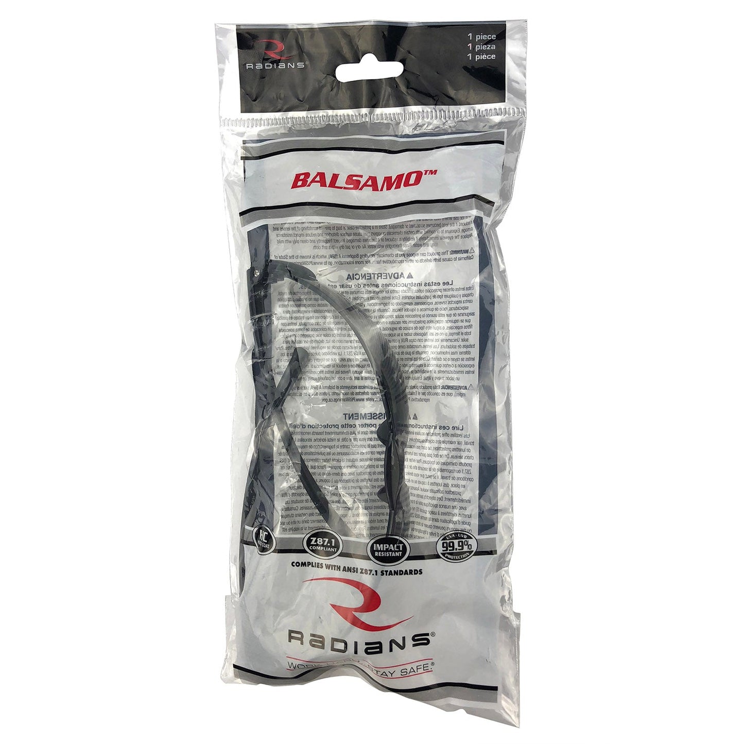 Clear Anti-Fog Lens Glasses - Radians - Impact Resistant