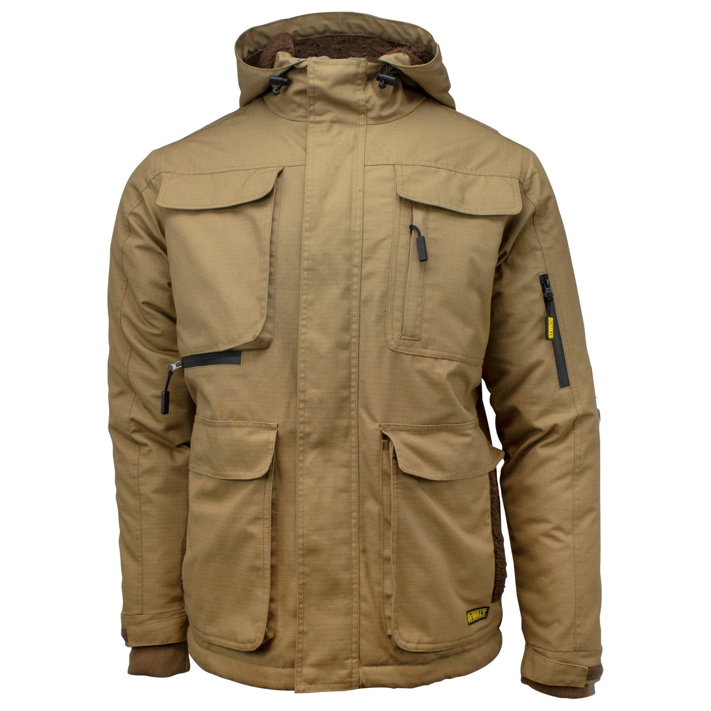 Brown Heated Jacket - DeWalt - Ripstop Design