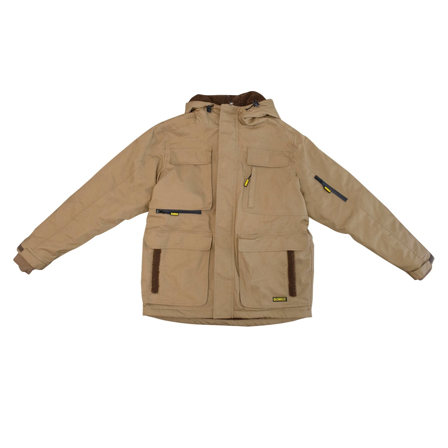 Brown Heated Jacket - DeWalt - Ripstop Design