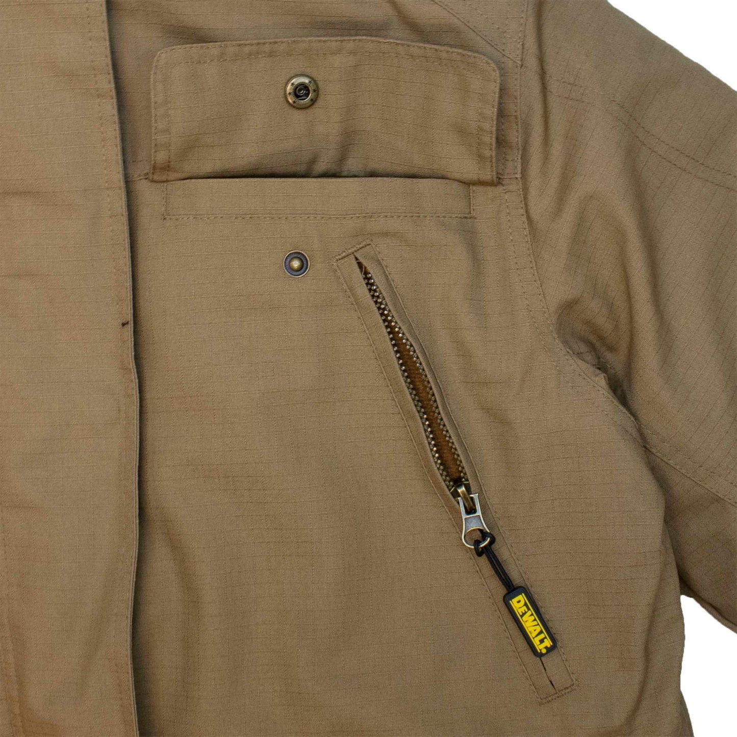 Brown Jackets | DeWalt | Durable Heated Jacket - DeWalt - Comfort Fit