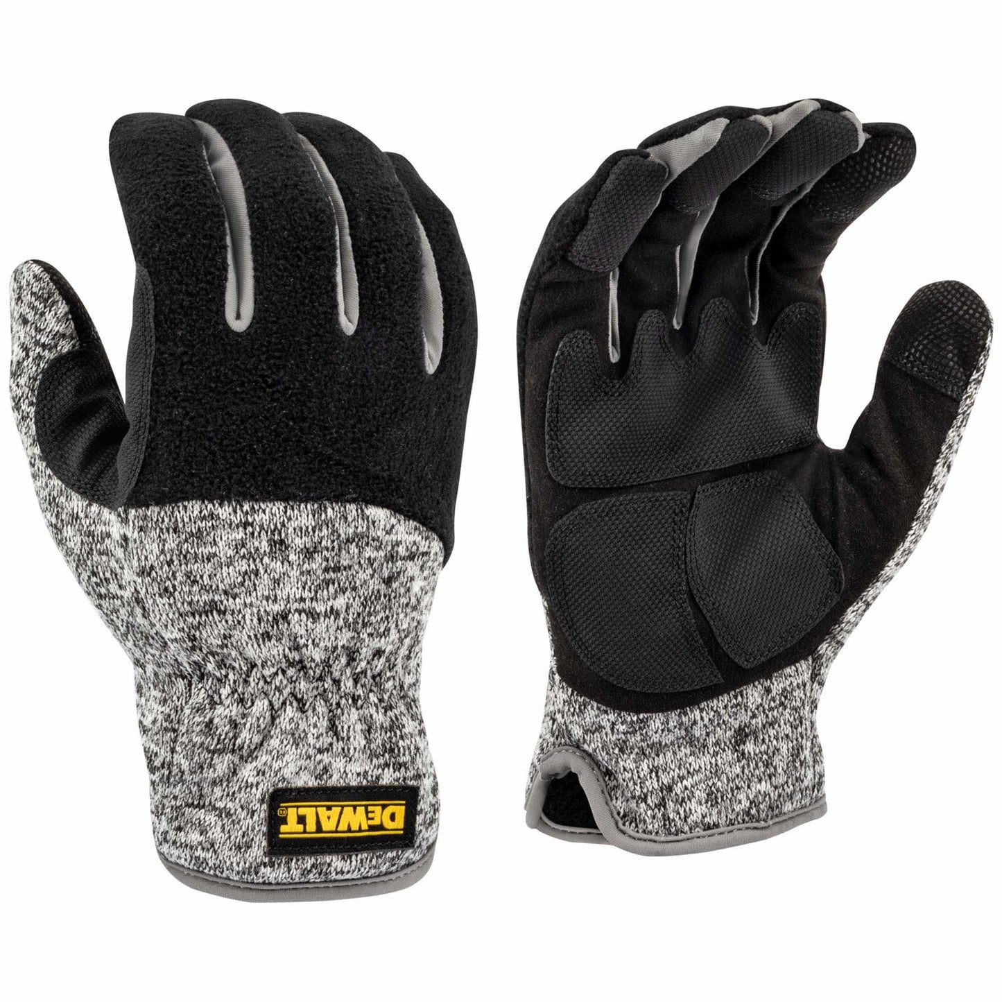 Black/Gray Performance Gloves - DeWalt - Fleece Lined