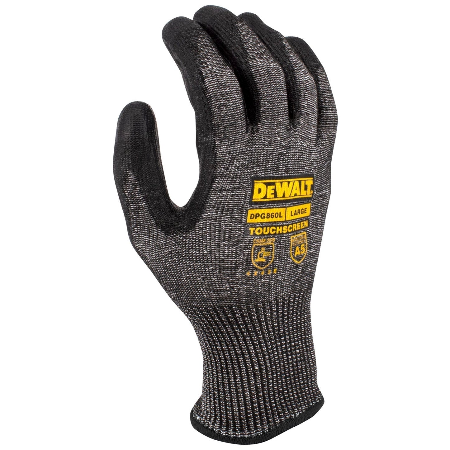 Gray String Knit Gloves - DeWalt - Touchscreen Flexibility