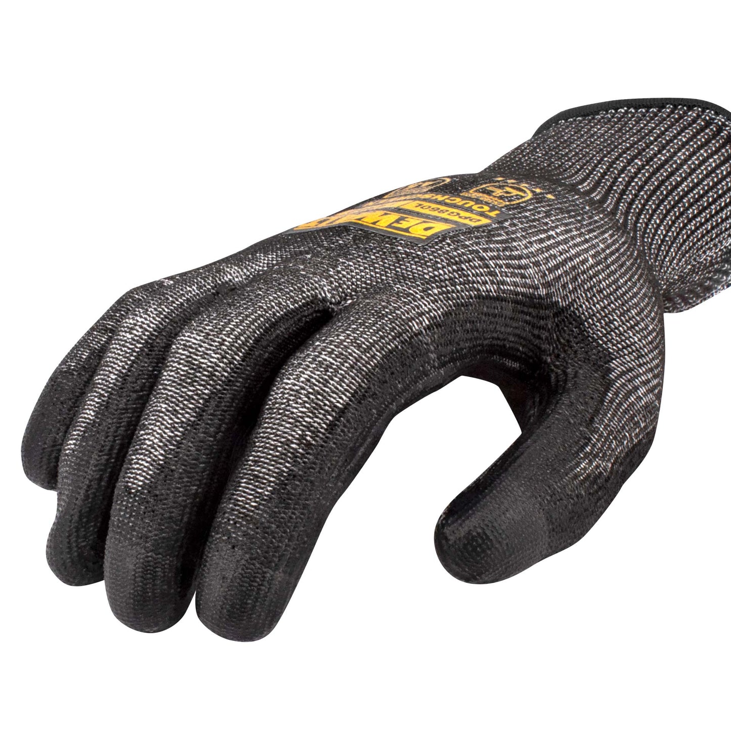 Gray String Knit Gloves - DeWalt - Touchscreen Flexibility