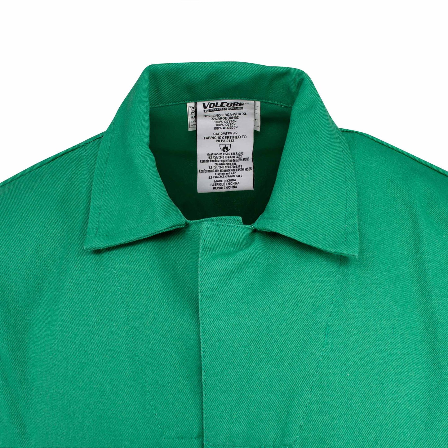 Green Coveralls - Radians - Durable Cotton Sateen