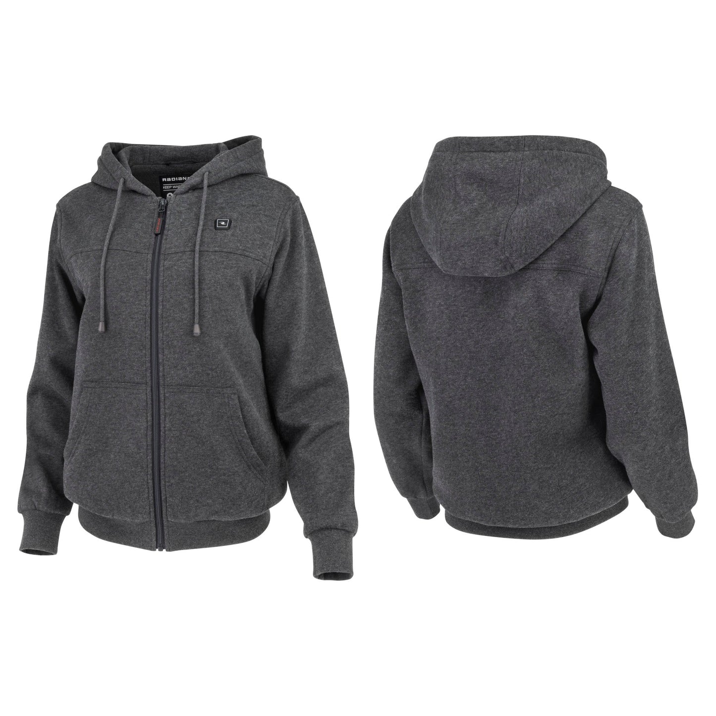Gray Heated Hoodie - Radians - Cozy Cotton Blend