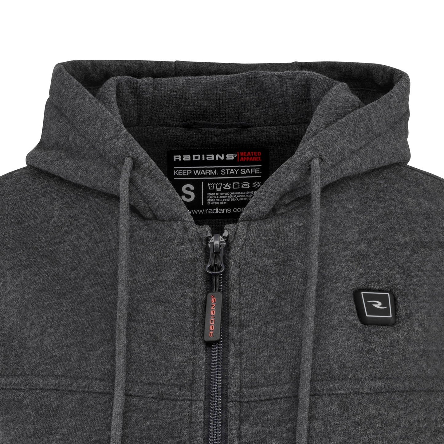 Gray Heated Hoodie - Radians - Cozy Cotton Blend