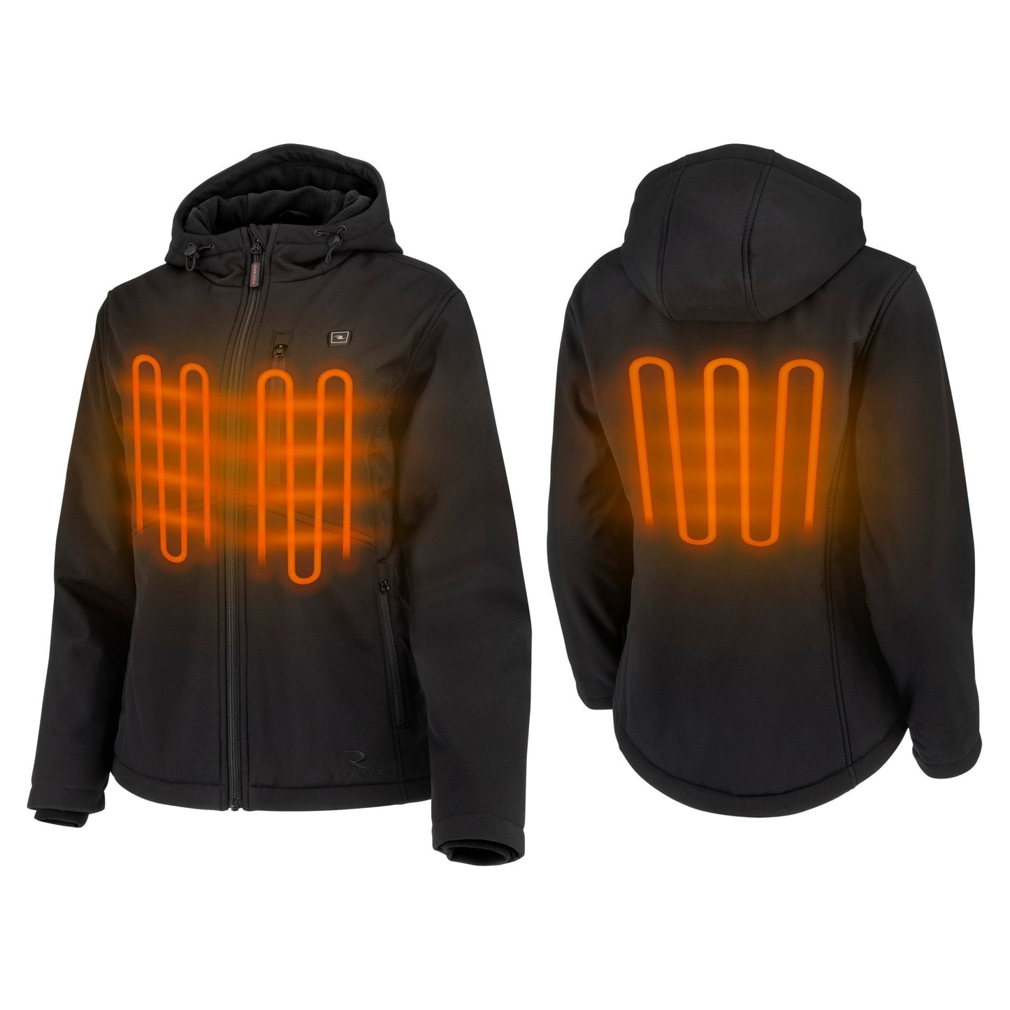 Black Heated Jacket - Radians - Soft Shell Design