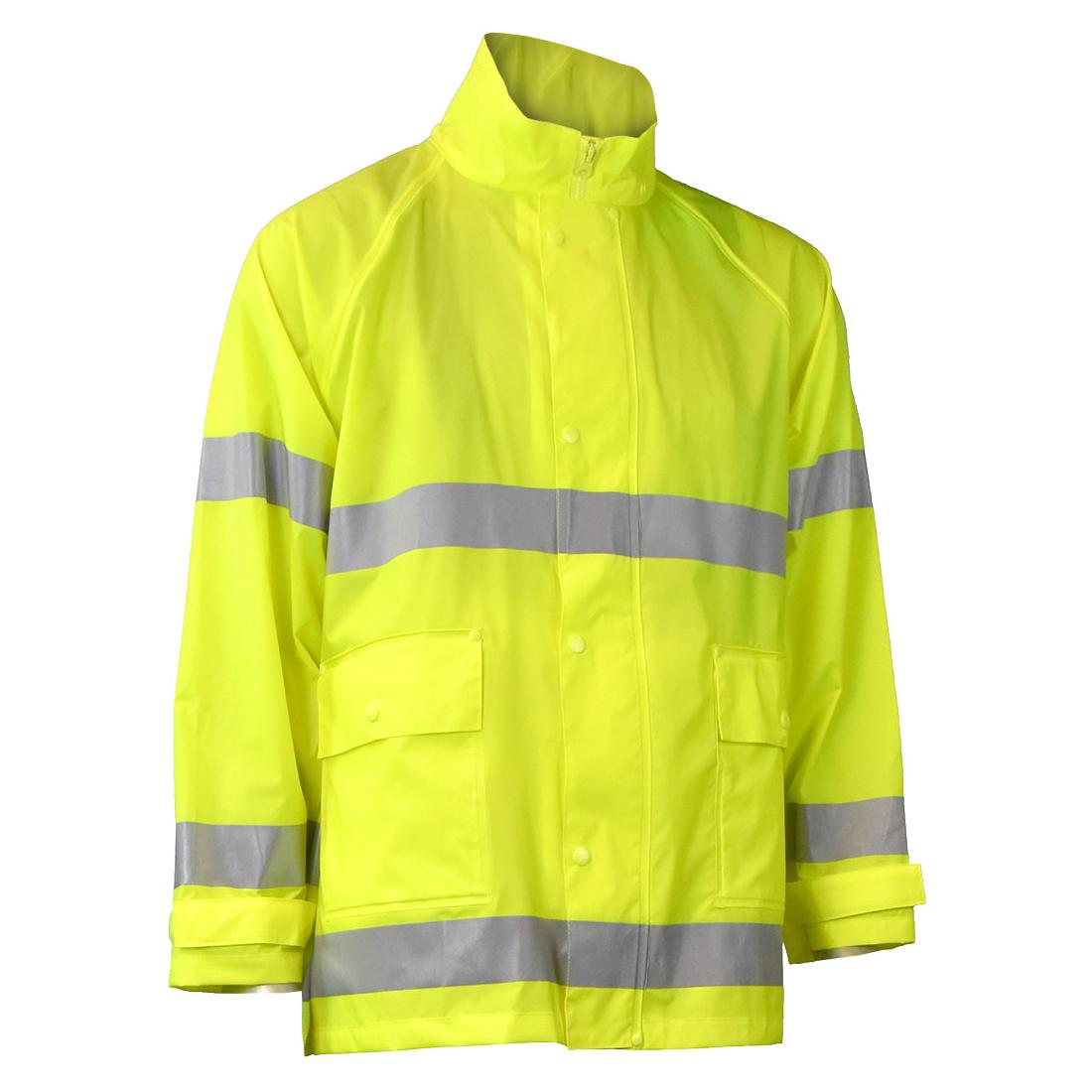 Yellow/Lime Rain Jacket - Radians - High Visibility