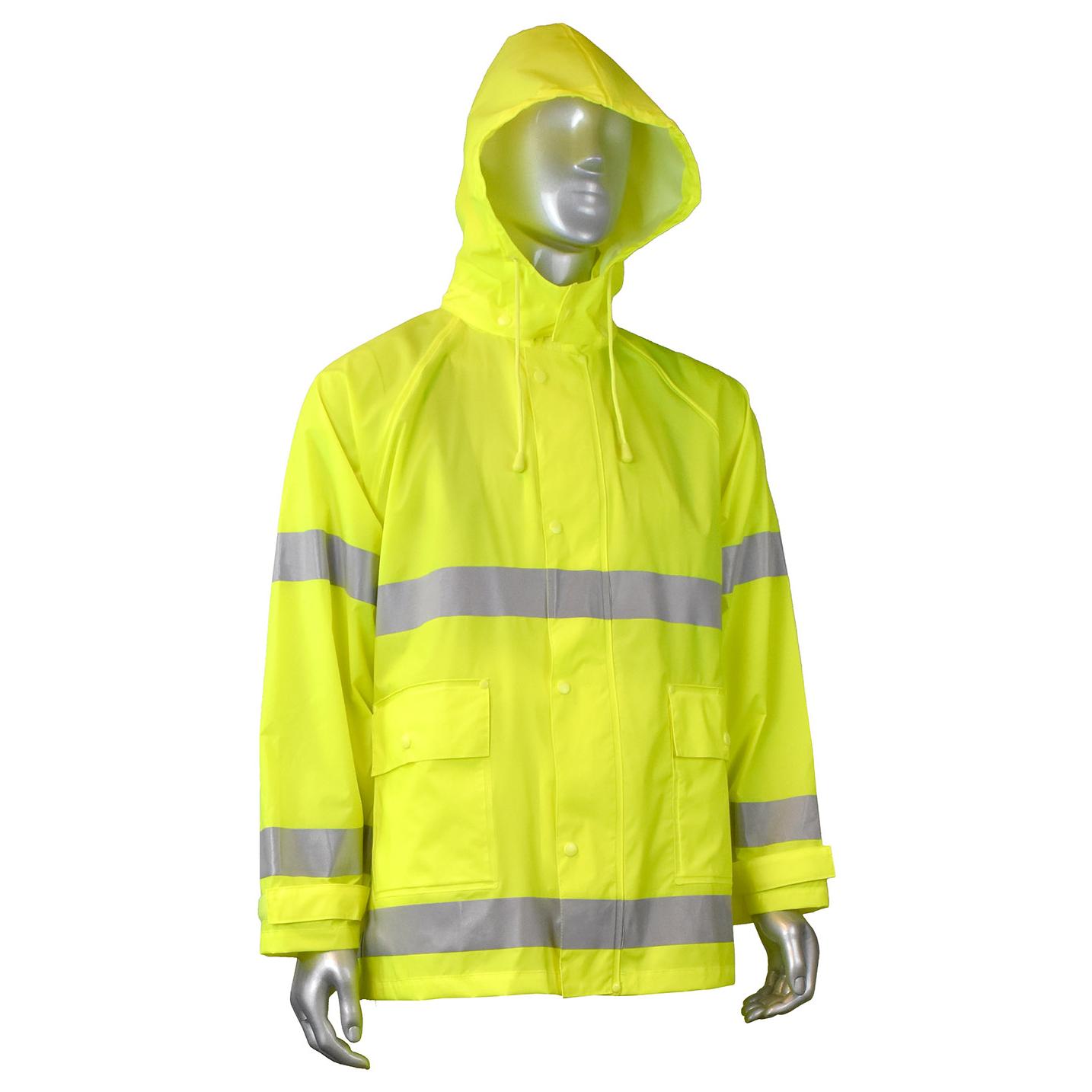 Yellow/Lime Rain Jacket - Radians - High Visibility