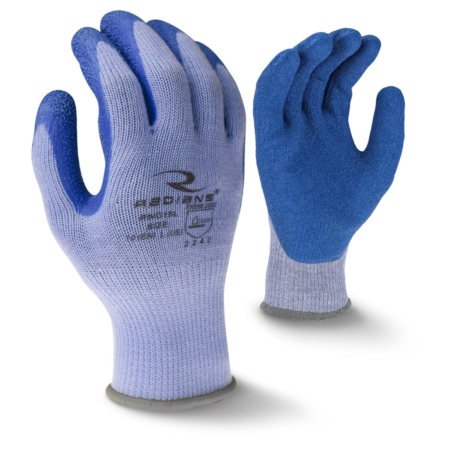Blue String Knit Gloves - Radians - Durable Latex Coated