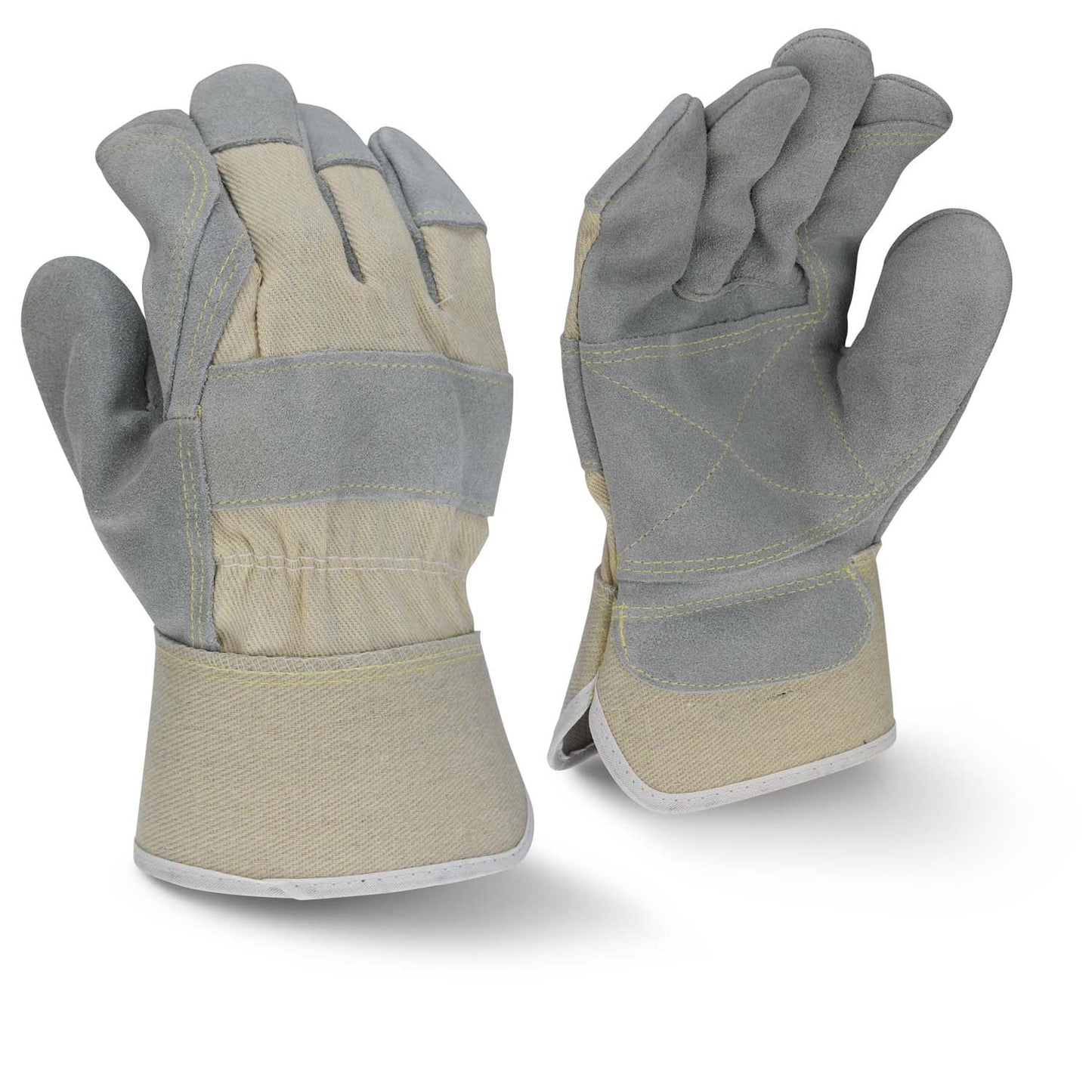 Tan Leather Gloves - Radians - Durable Side Split Cowhide