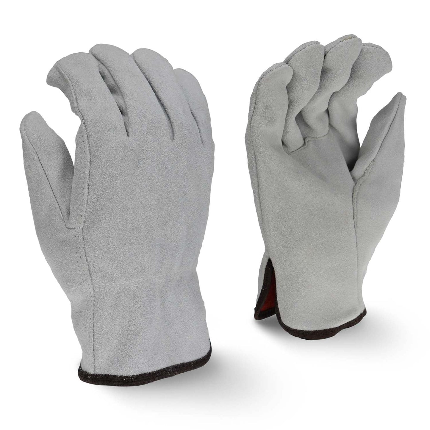 Gray Leather Gloves - Radians - Split Cowhide Design