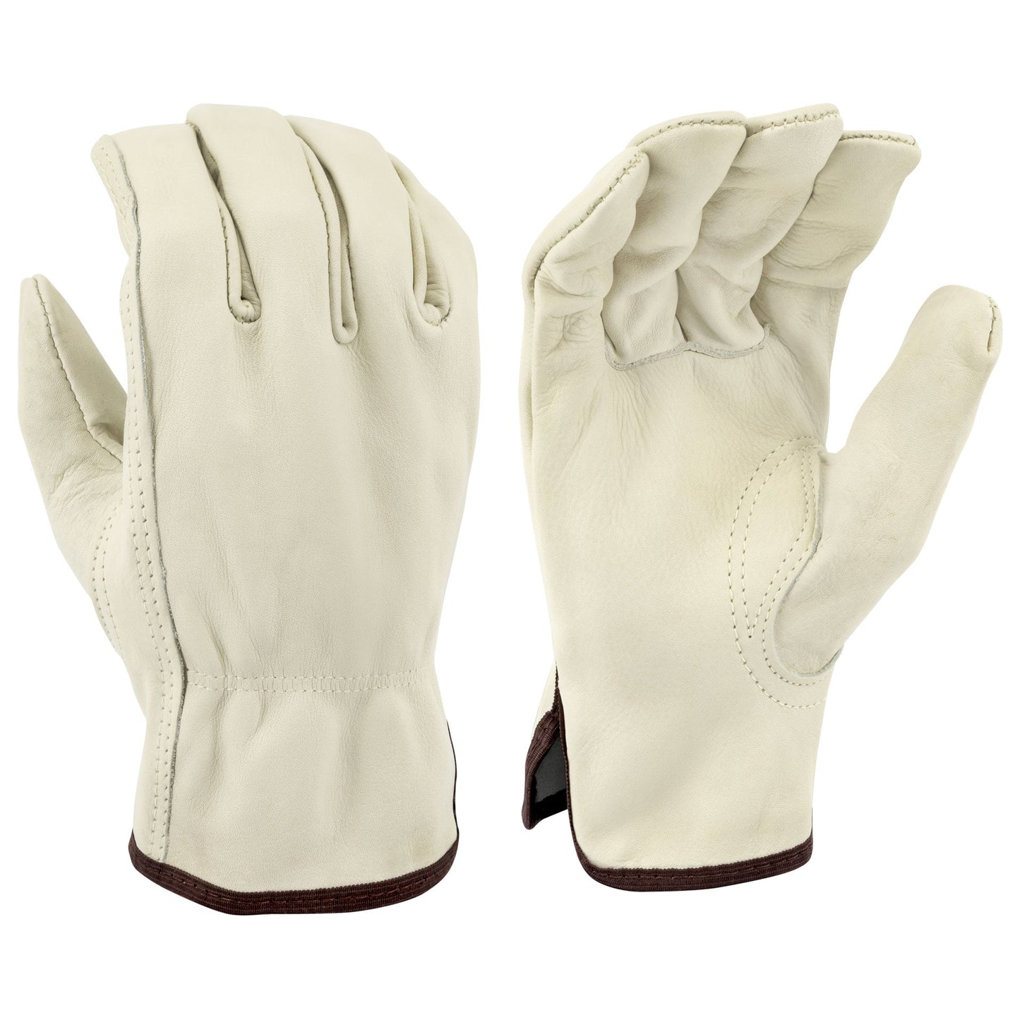 Tan Leather Gloves - Radians - Durable Cowhide