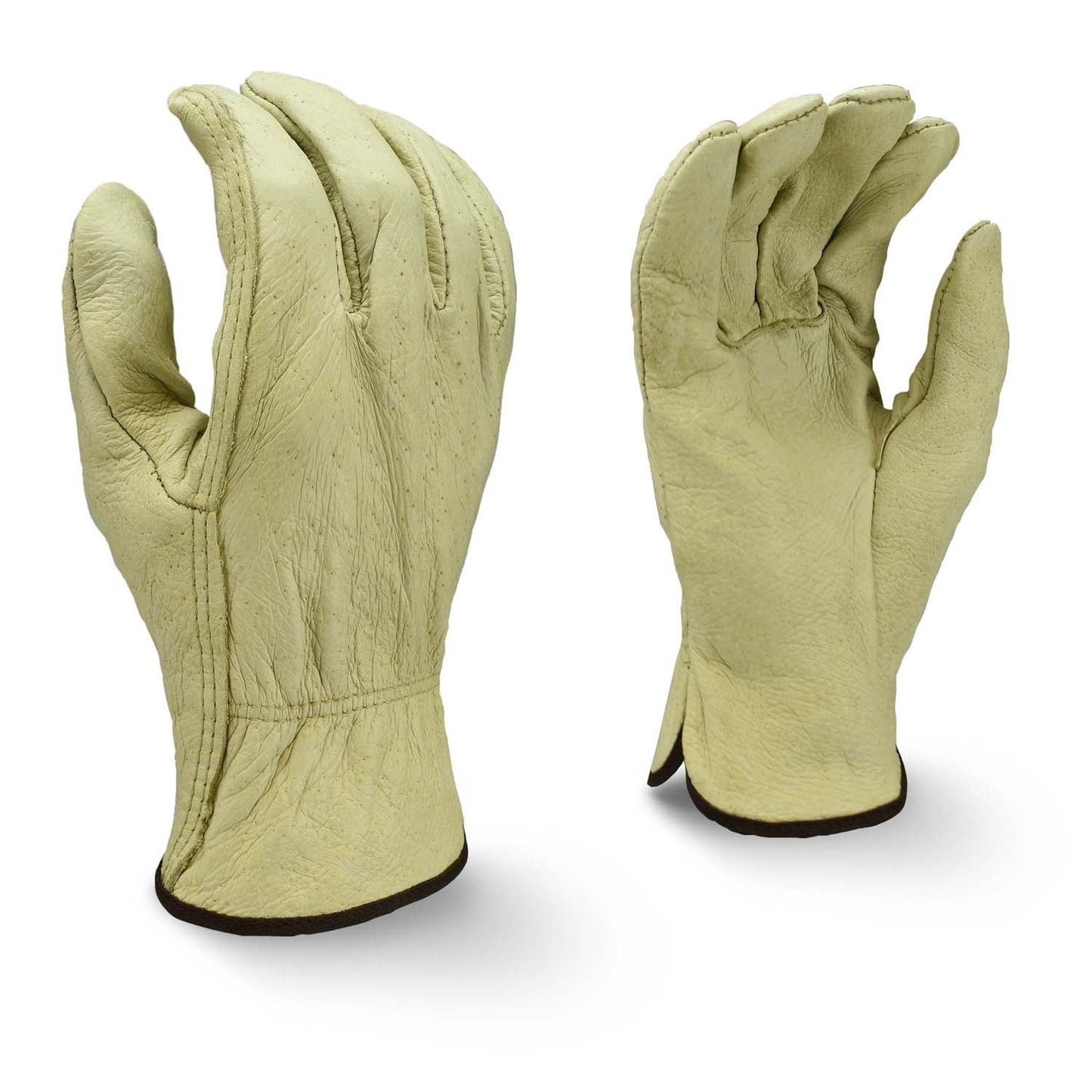 Tan Leather Gloves - Radians - Economical Pigskin Quality