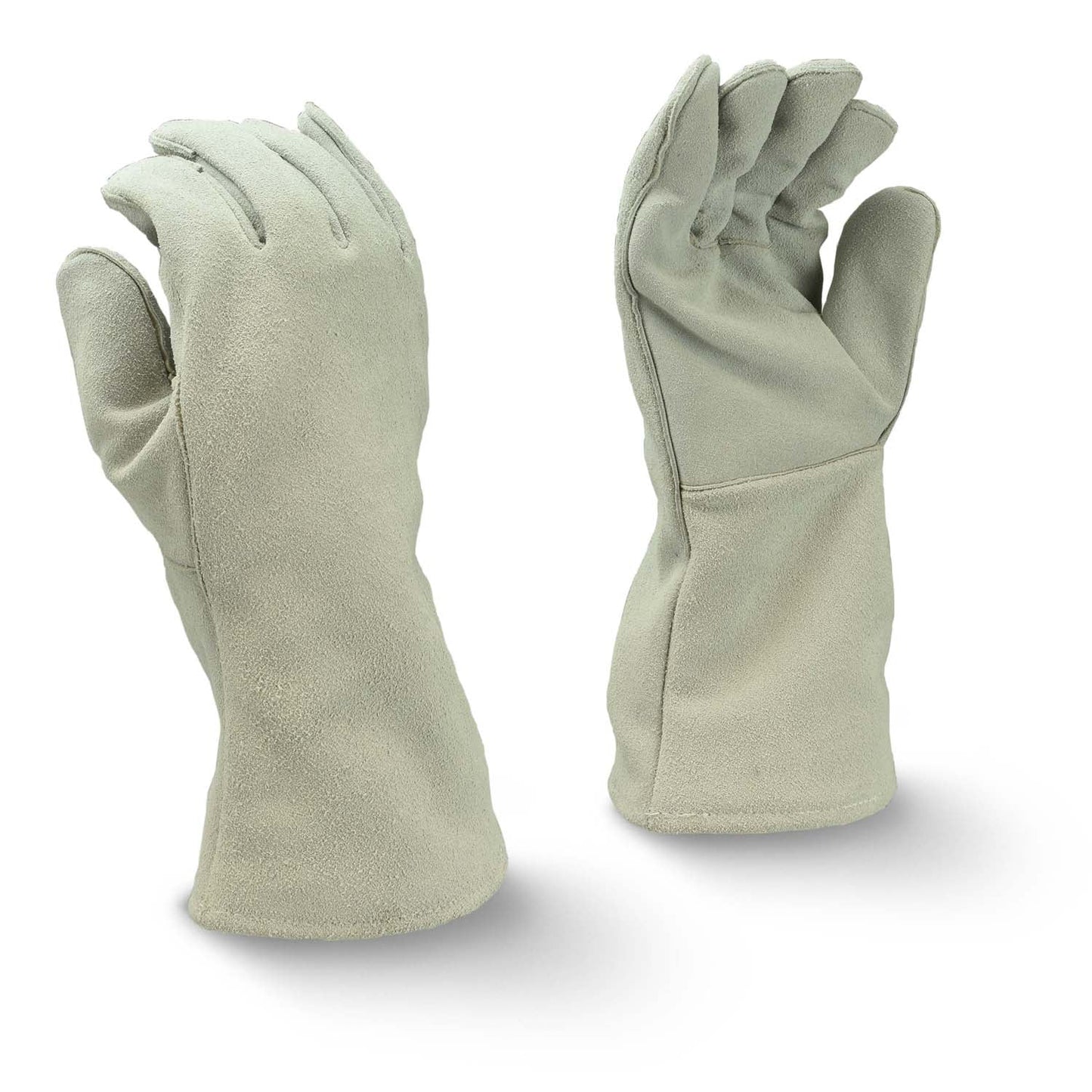 Gray Leather Gloves - Radians - Durable Cowhide