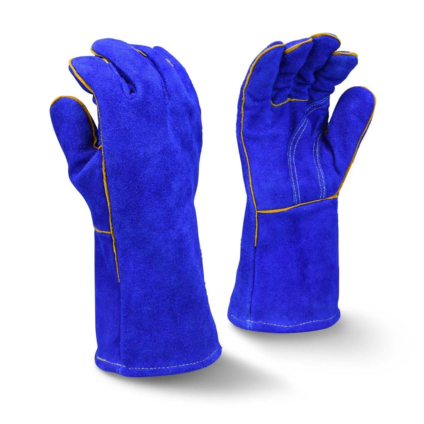 Blue Leather Gloves - Radians - Durable Welding Gear
