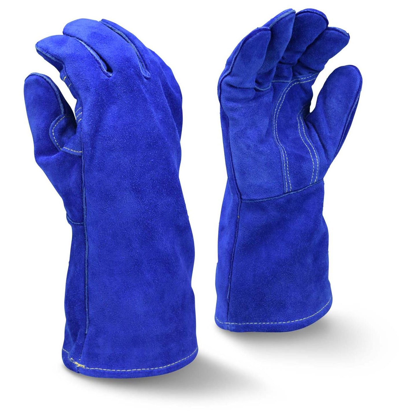 Blue Leather Gloves - Radians - Premium Cowhide Quality