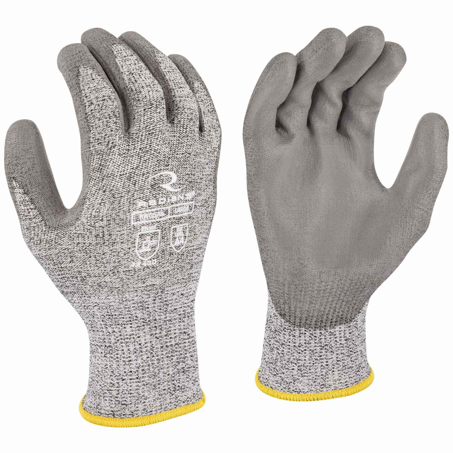 Gray String Knit Gloves - Radians - A4 Cut Protection