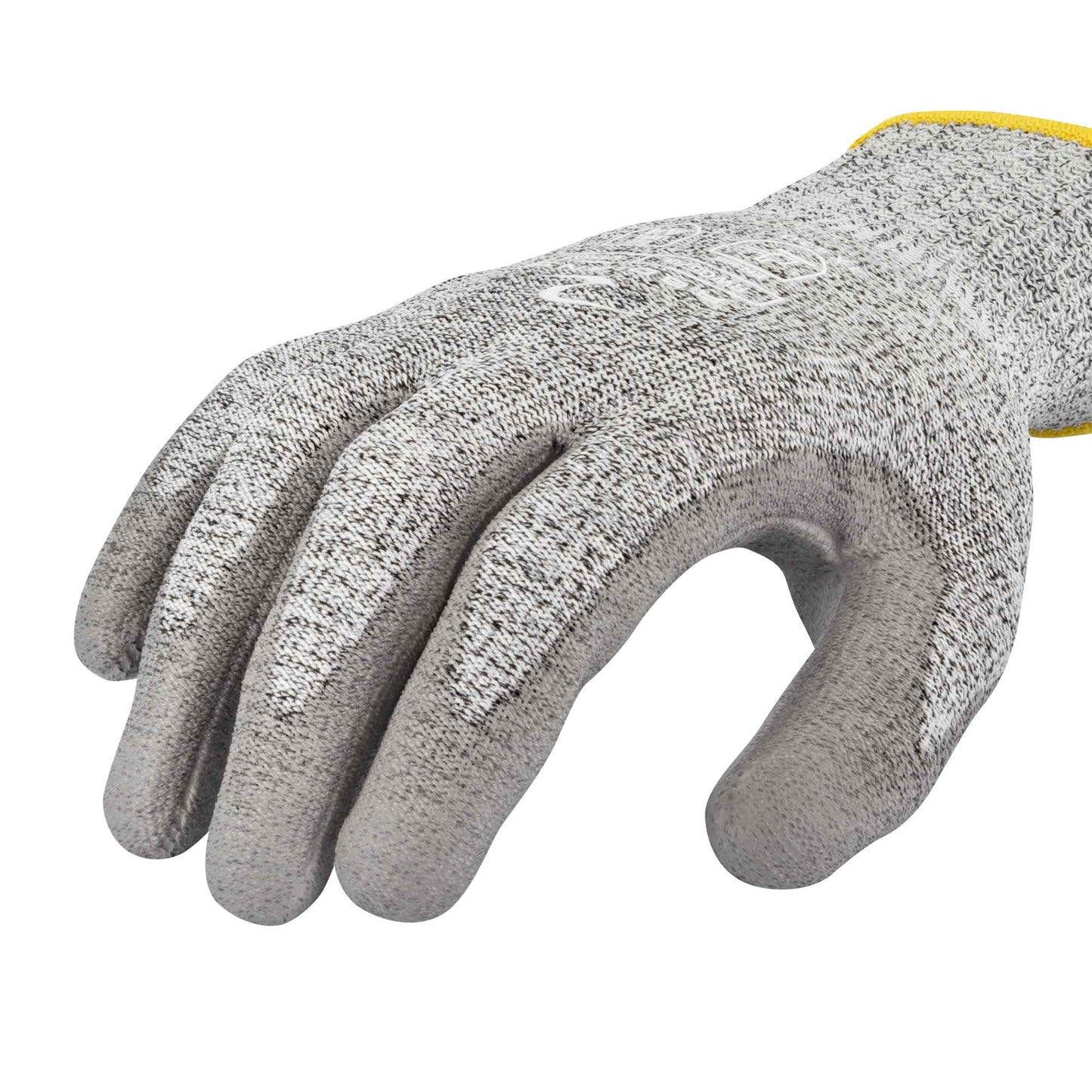 Gray String Knit Gloves - Radians - A4 Cut Protection