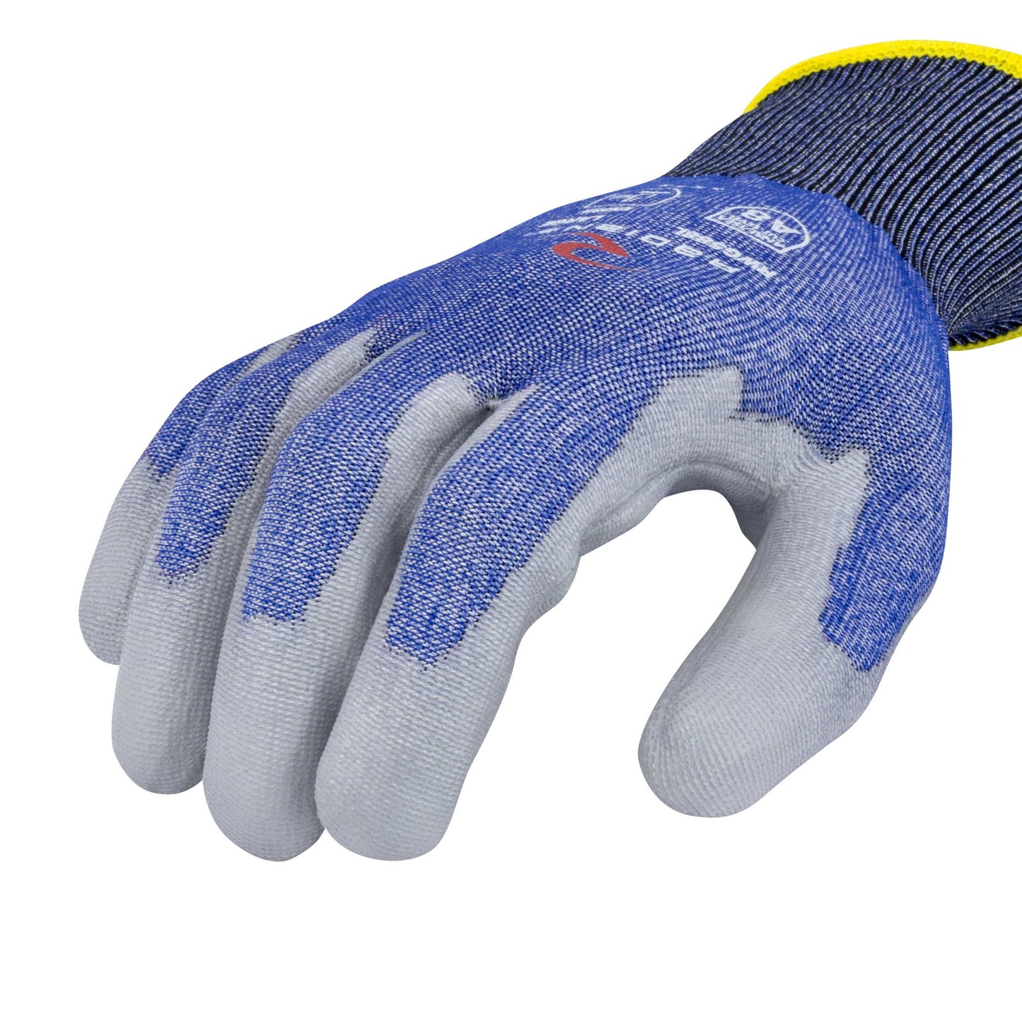 Blue String Knit Gloves - Radians - Cut Resistant Comfort