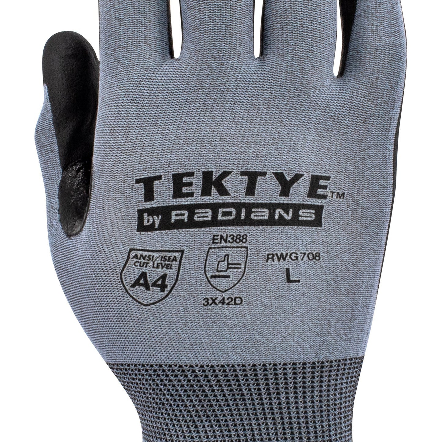 Gray Knit Gloves - Radians - Touchscreen Compatible