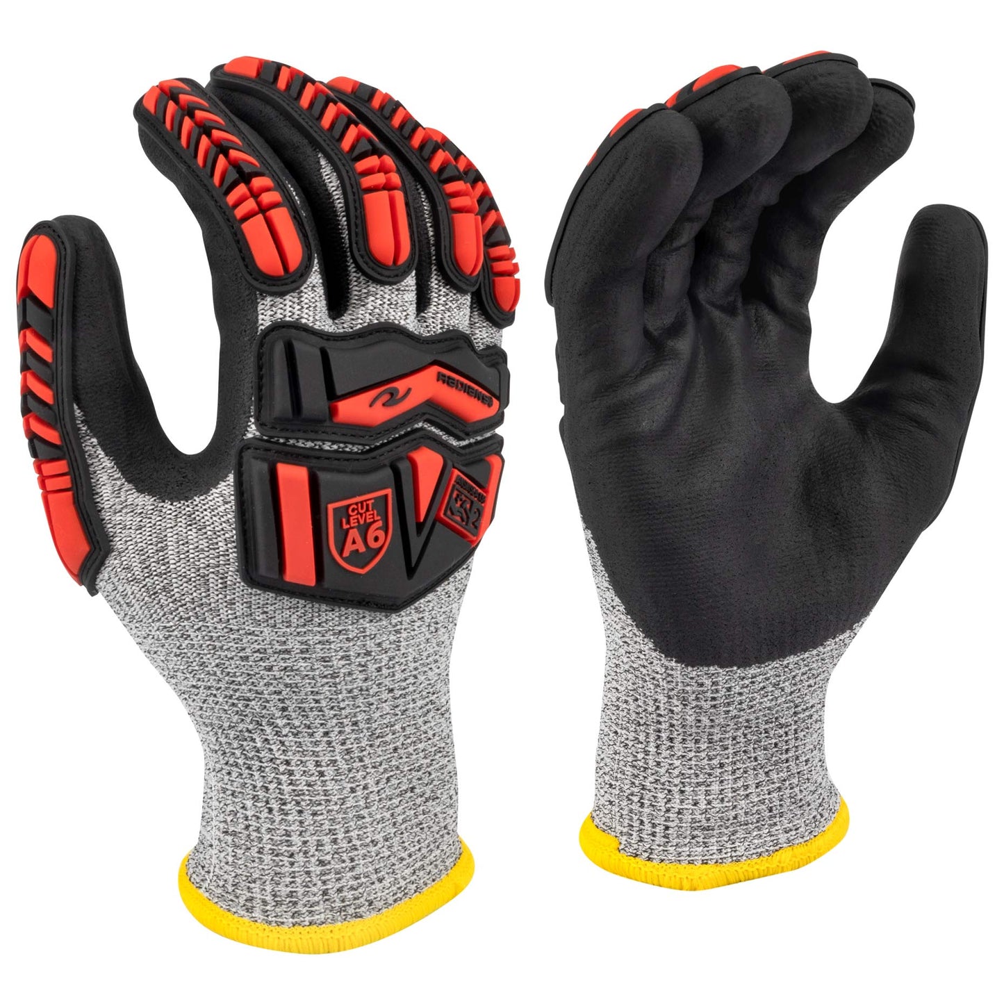 Gray Durable Knit Gloves - Radians - Cut A6 Protection
