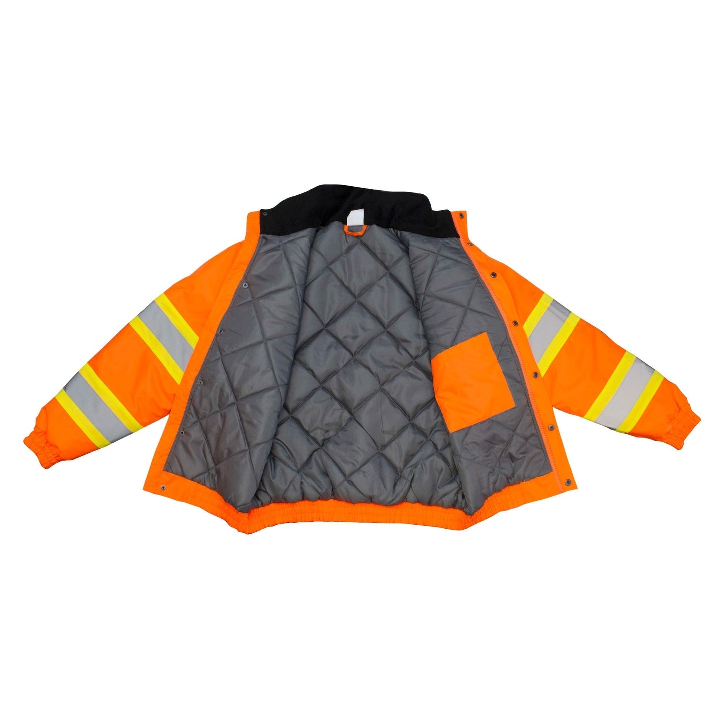 Yellow/Lime Safety Jacket - Radians - Quilted Bomber