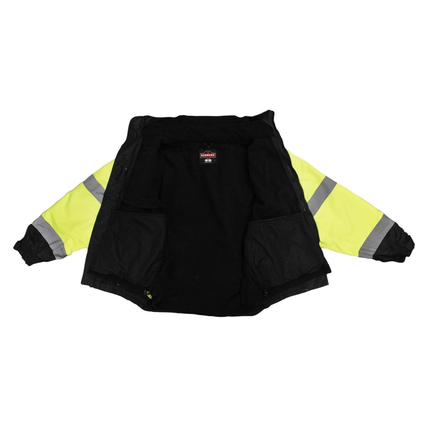 Yellow/Black Safety Jackets - Radians - Hi-Vis Bomber