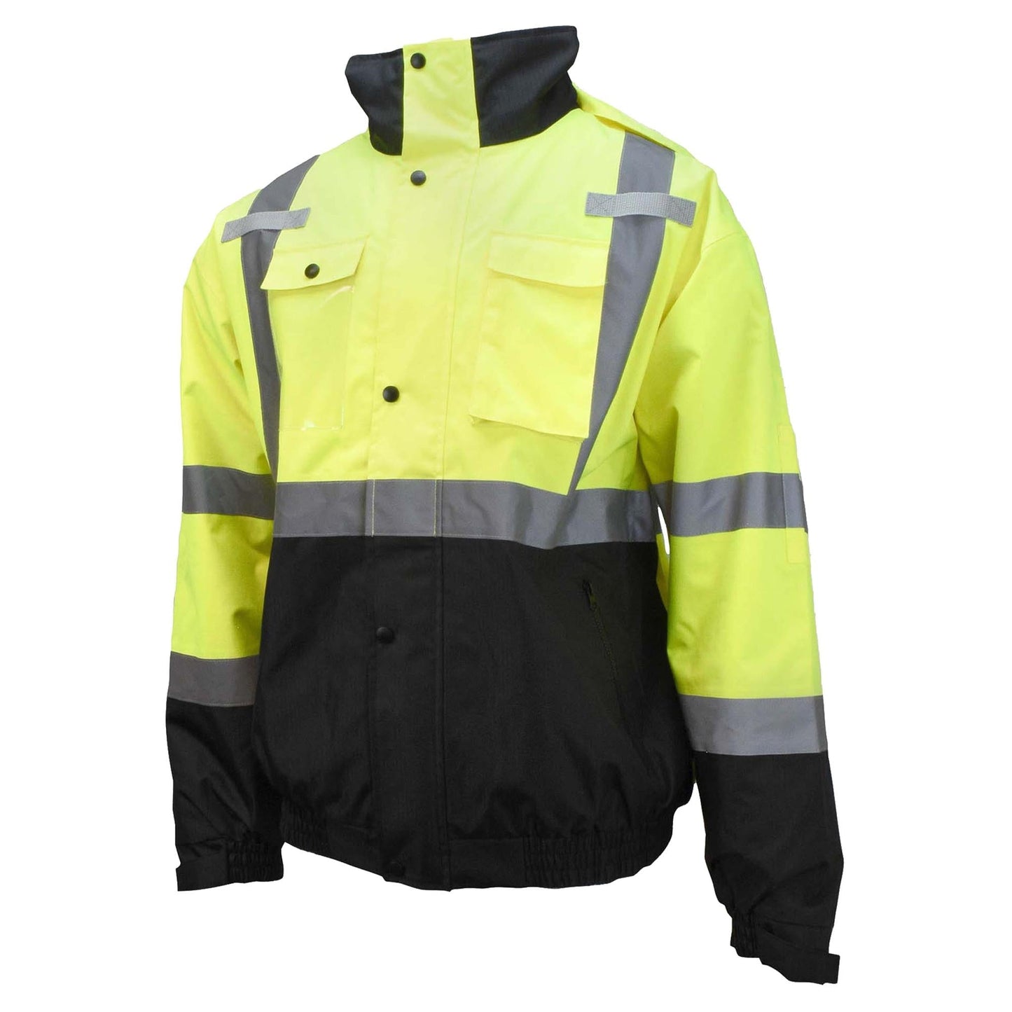 Yellow/Black Safety Jacket - Radians - Weatherproof Bomber