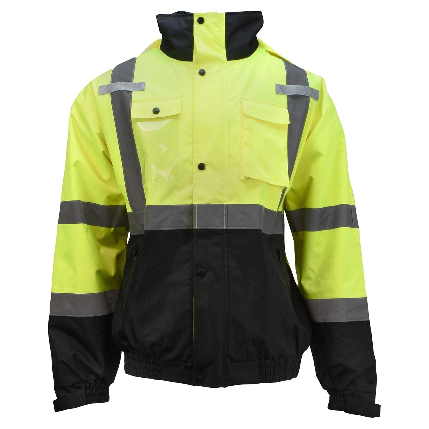 Yellow/Black Safety Jacket - Radians - Weatherproof Bomber