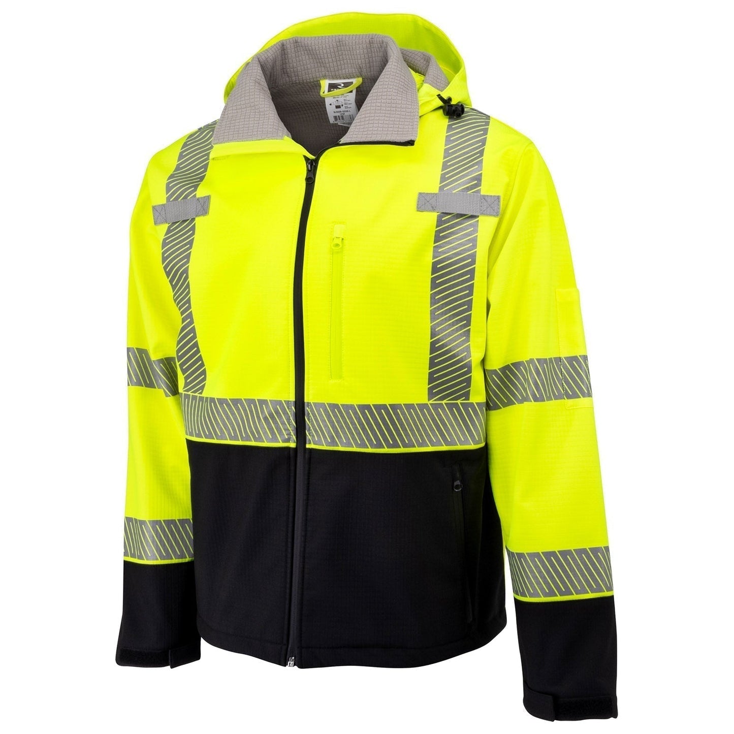 Yellow Lime Safety Jacket - Radians - Softshell Comfort
