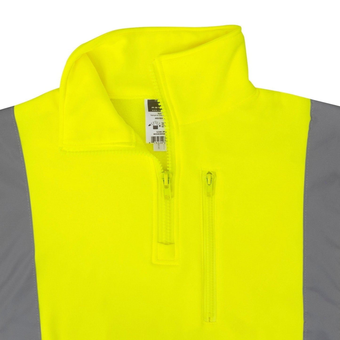 Yellow/Lime Safety Sweatshirts - Radians - Class 3 Fleece