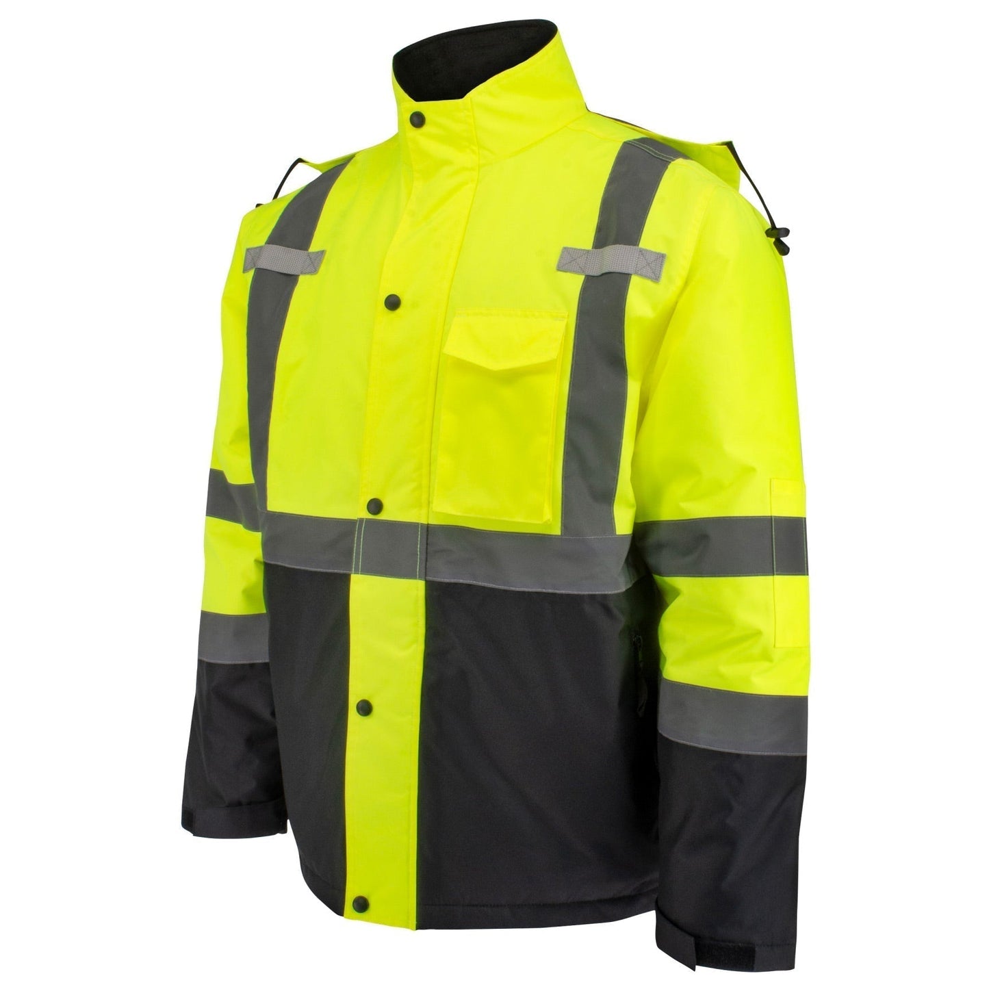 Yellow/Lime Safety Jacket - Radians - Quilted Parka