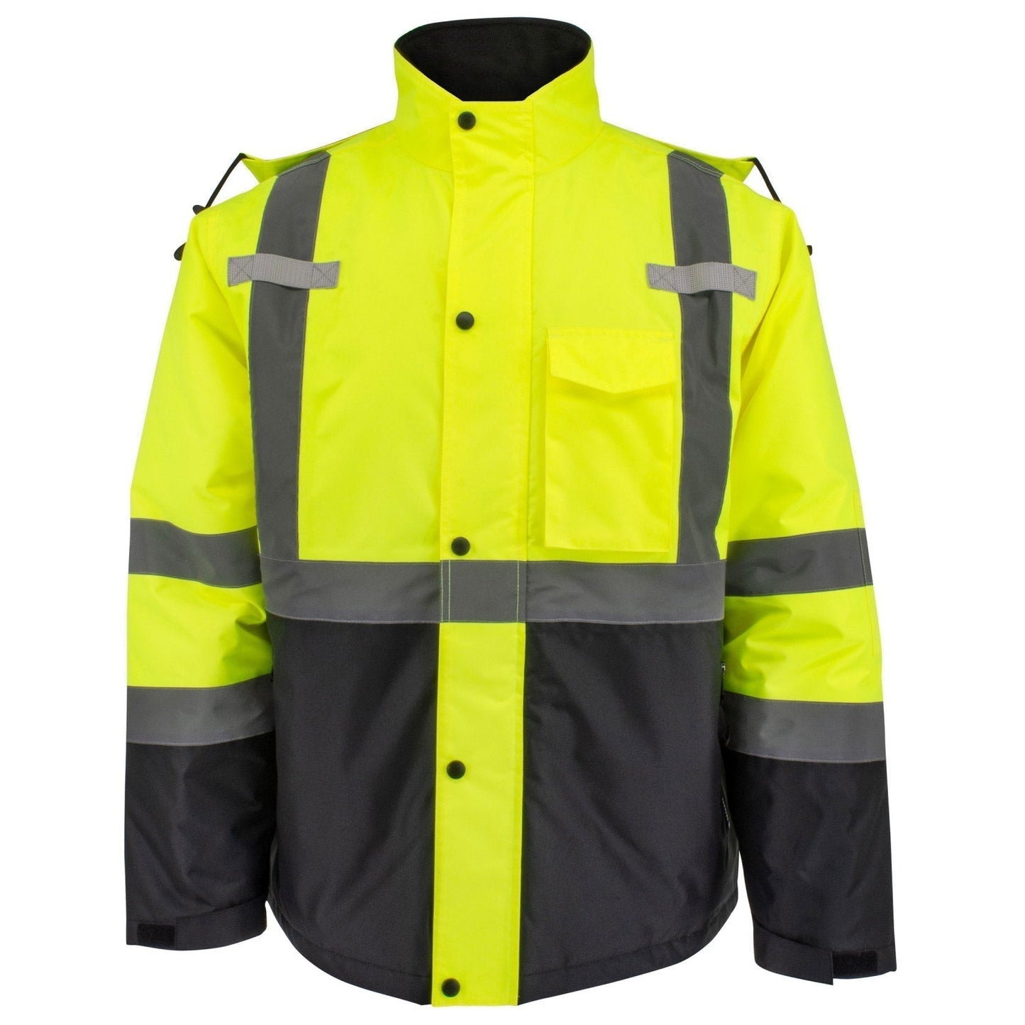 Yellow/Lime Safety Jacket - Radians - Quilted Parka
