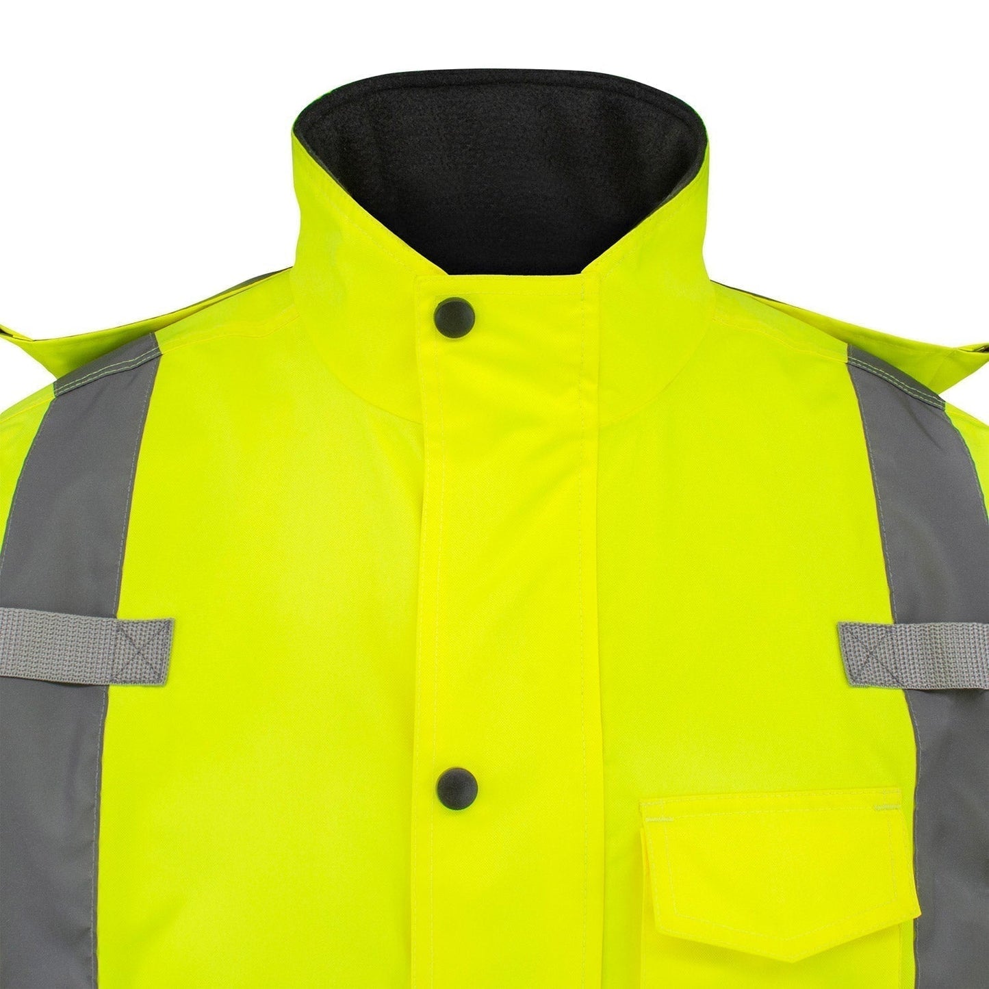 Yellow/Lime Safety Jacket - Radians - Quilted Parka