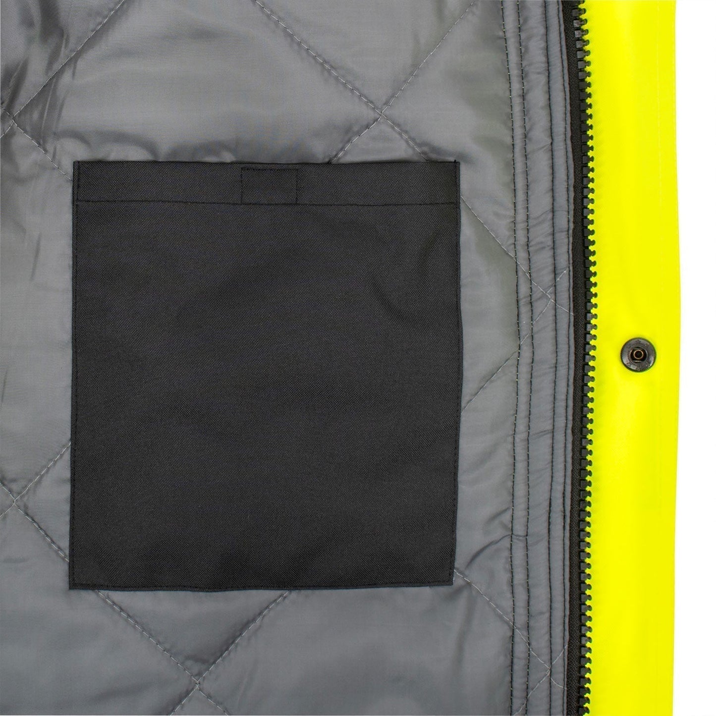 Yellow/Lime Safety Jacket - Radians - Quilted Parka