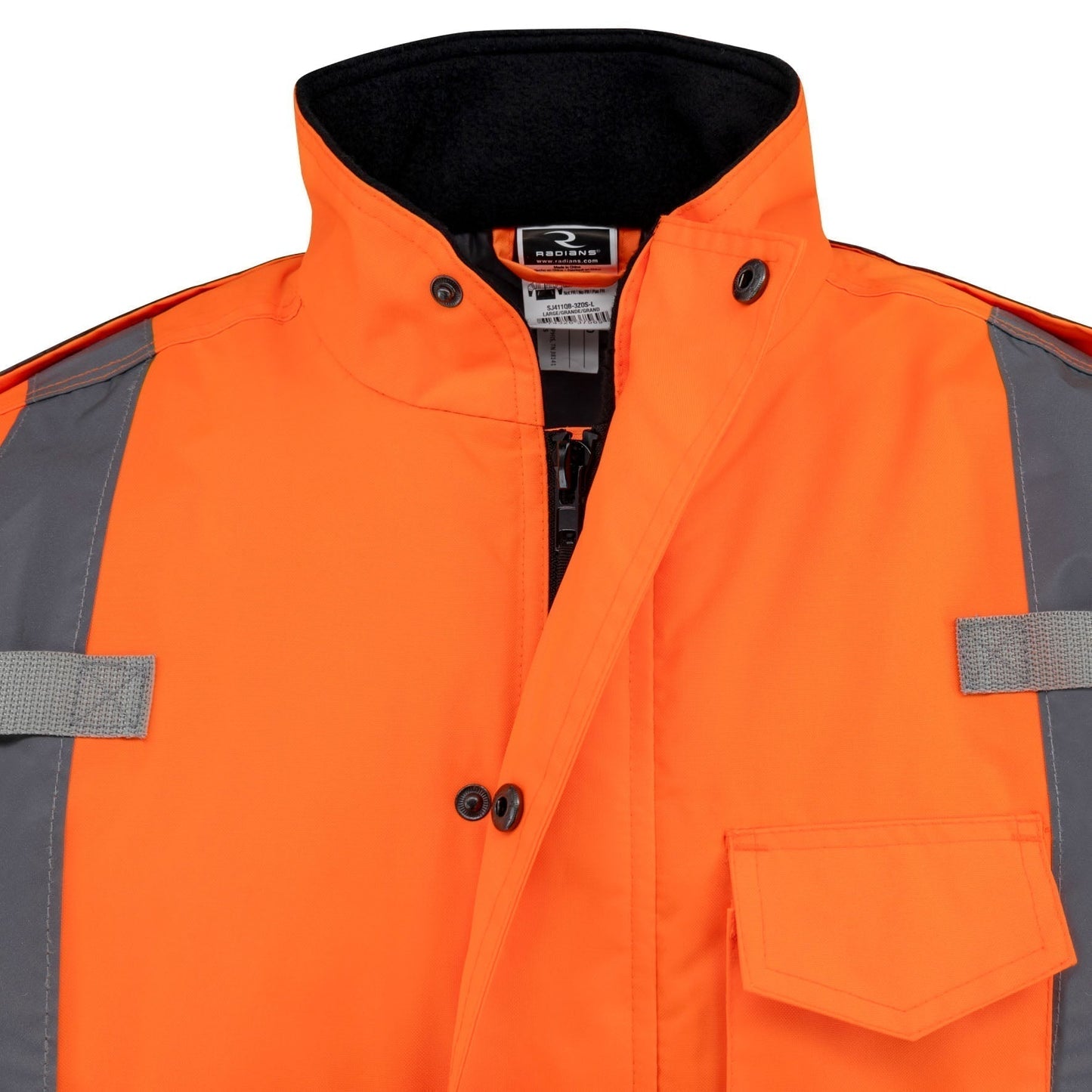 Yellow/Lime Safety Jacket - Radians - Quilted Parka