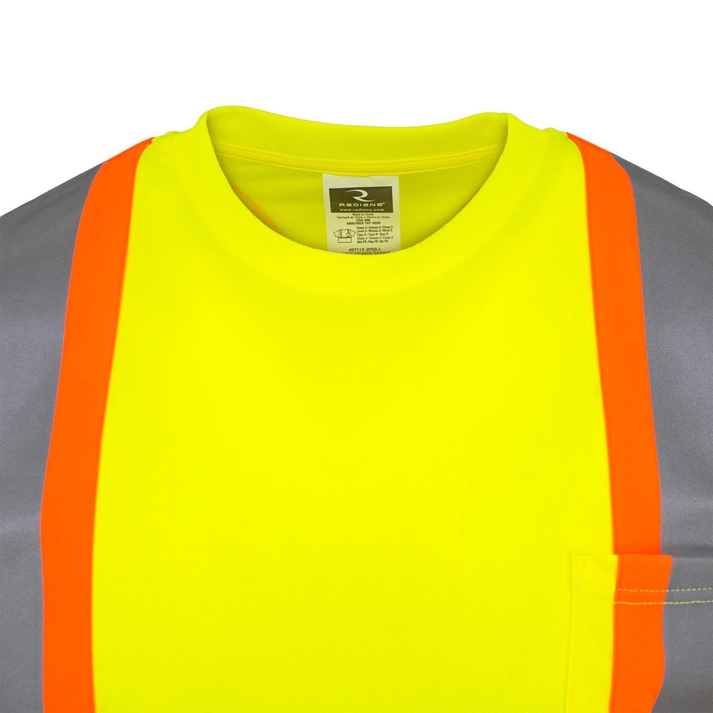 Yellow/Lime Safety Shirt - Radians - Reflective Design