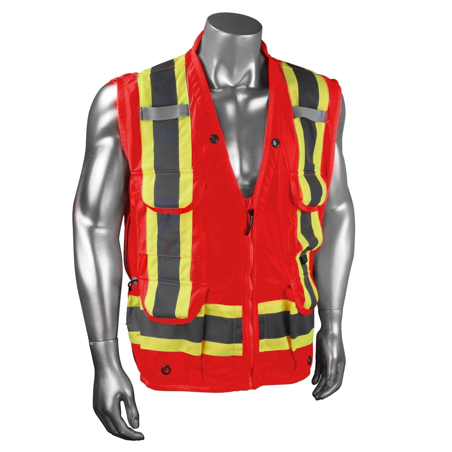 Black Safety Vests - Radians - Heavy Duty Mesh Design