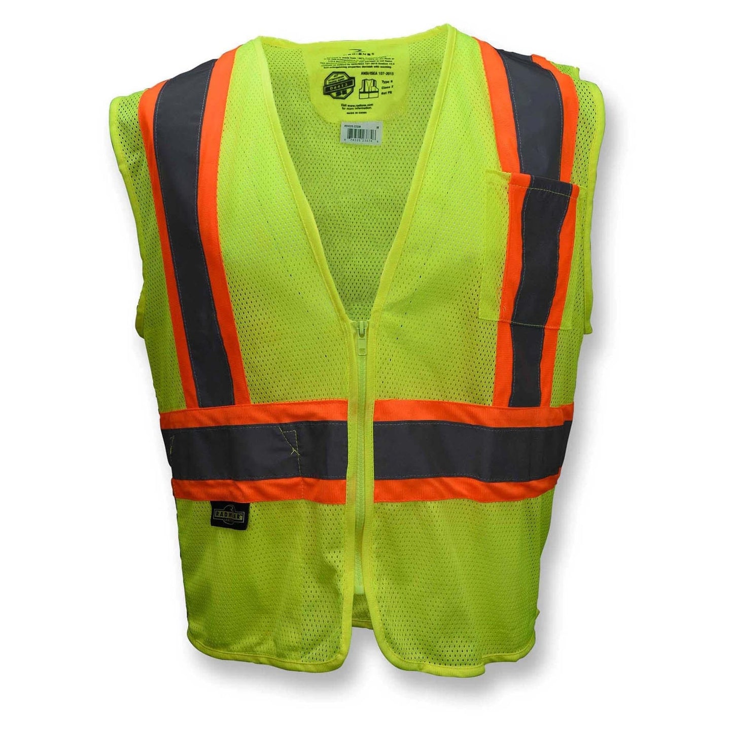 Yellow/Lime Safety Vest - Radians - Self-Extinguishing