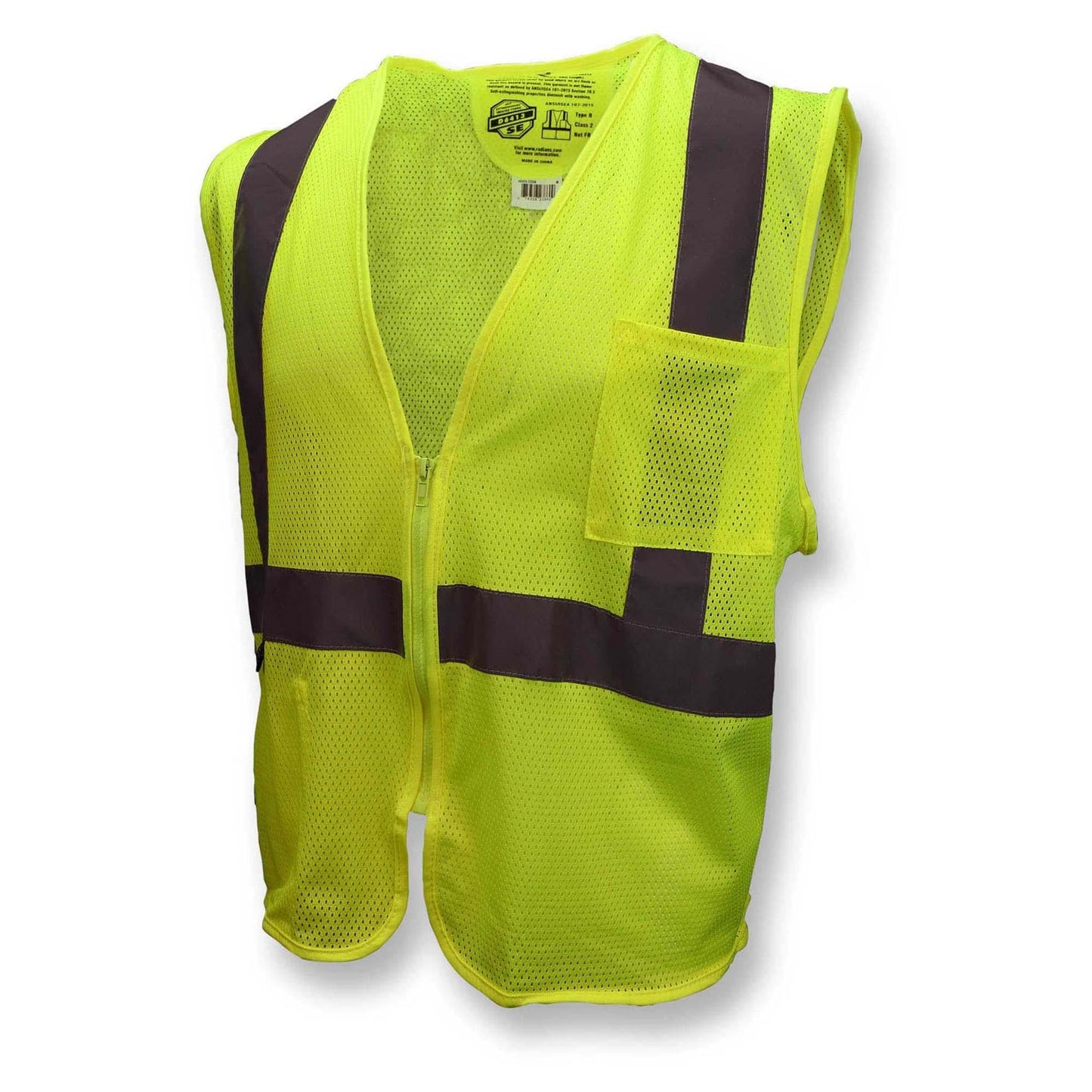 Yellow Safety Vest - Radians - Self-Extinguishing Design