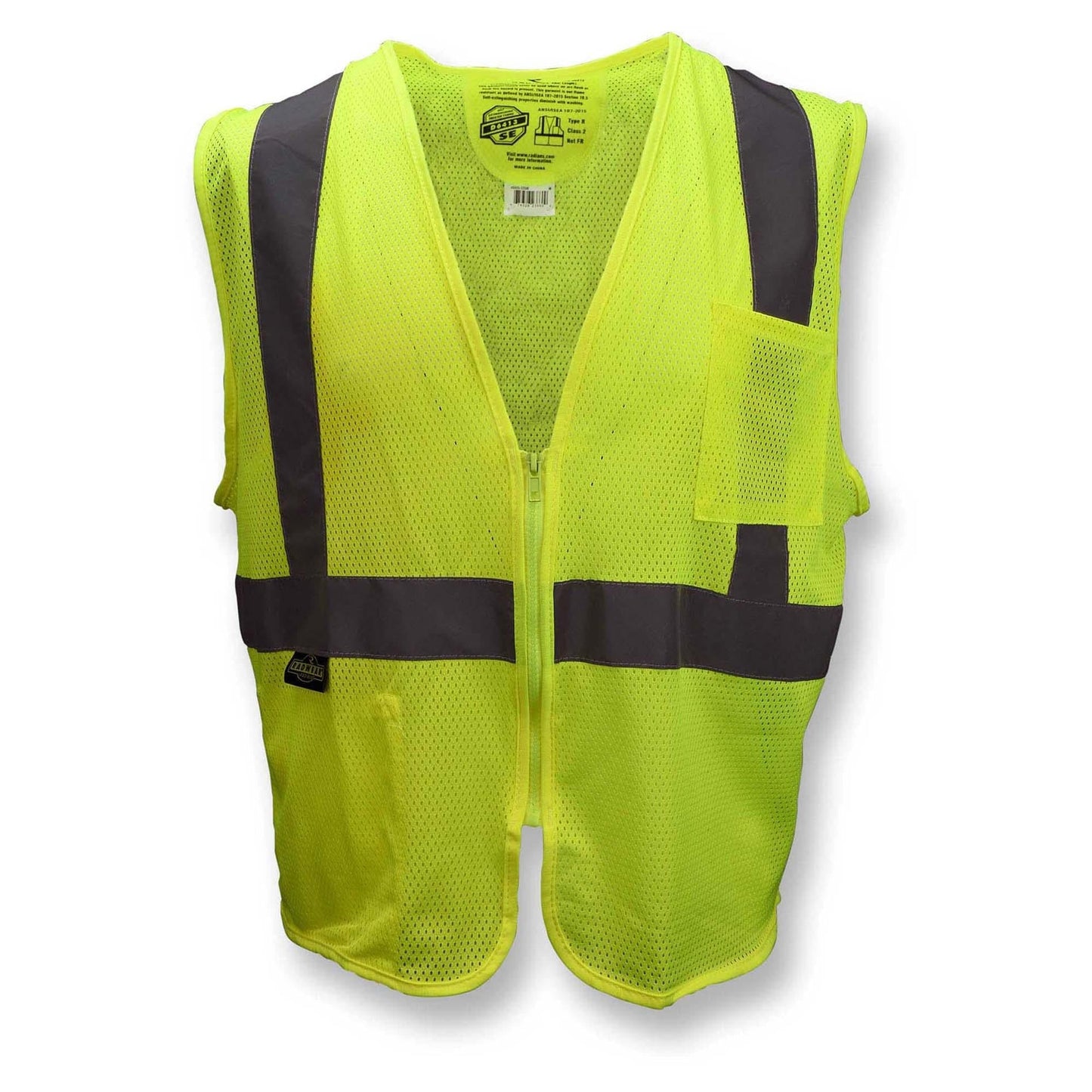 Yellow Safety Vest - Radians - Self-Extinguishing Design