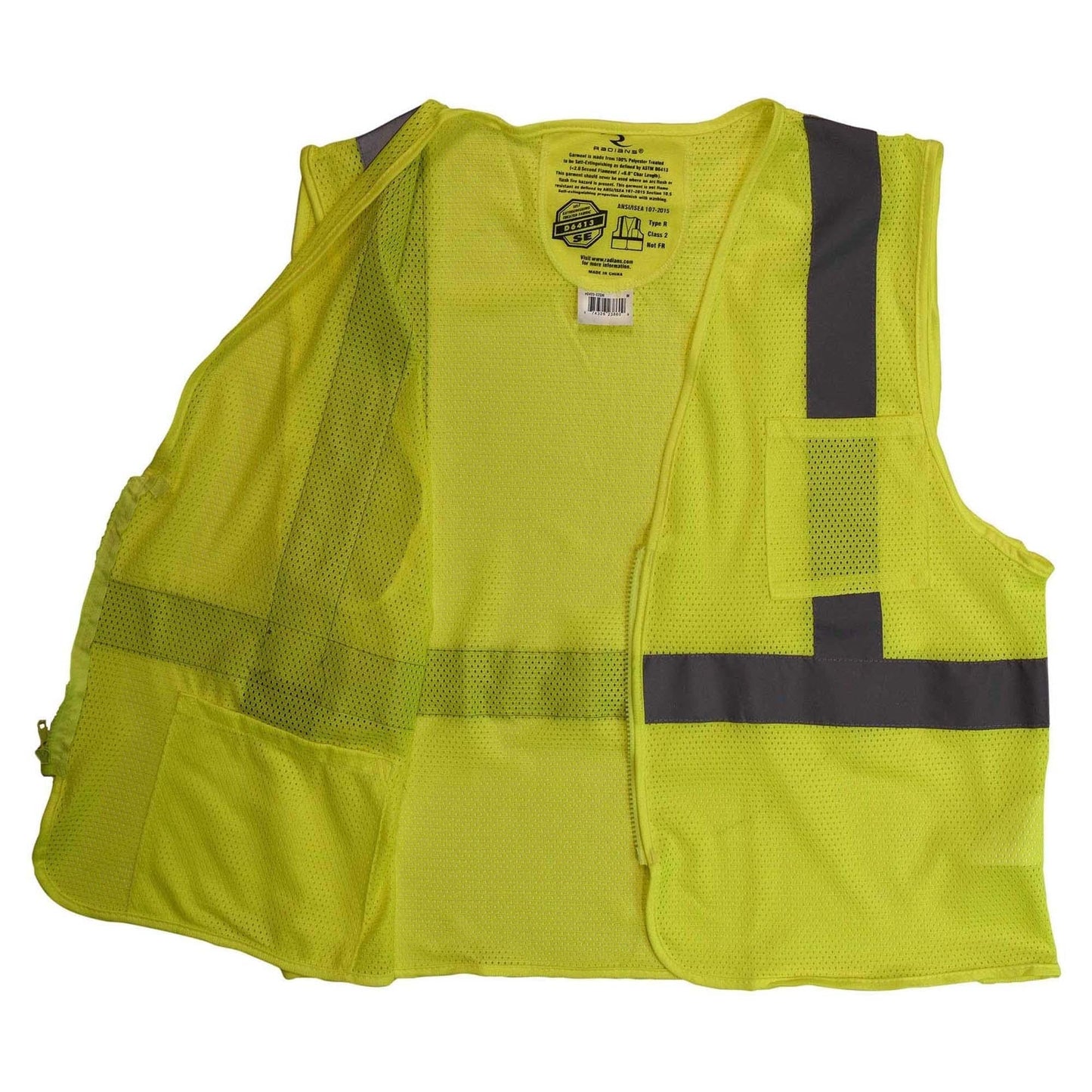 Yellow Safety Vest - Radians - Self-Extinguishing Design
