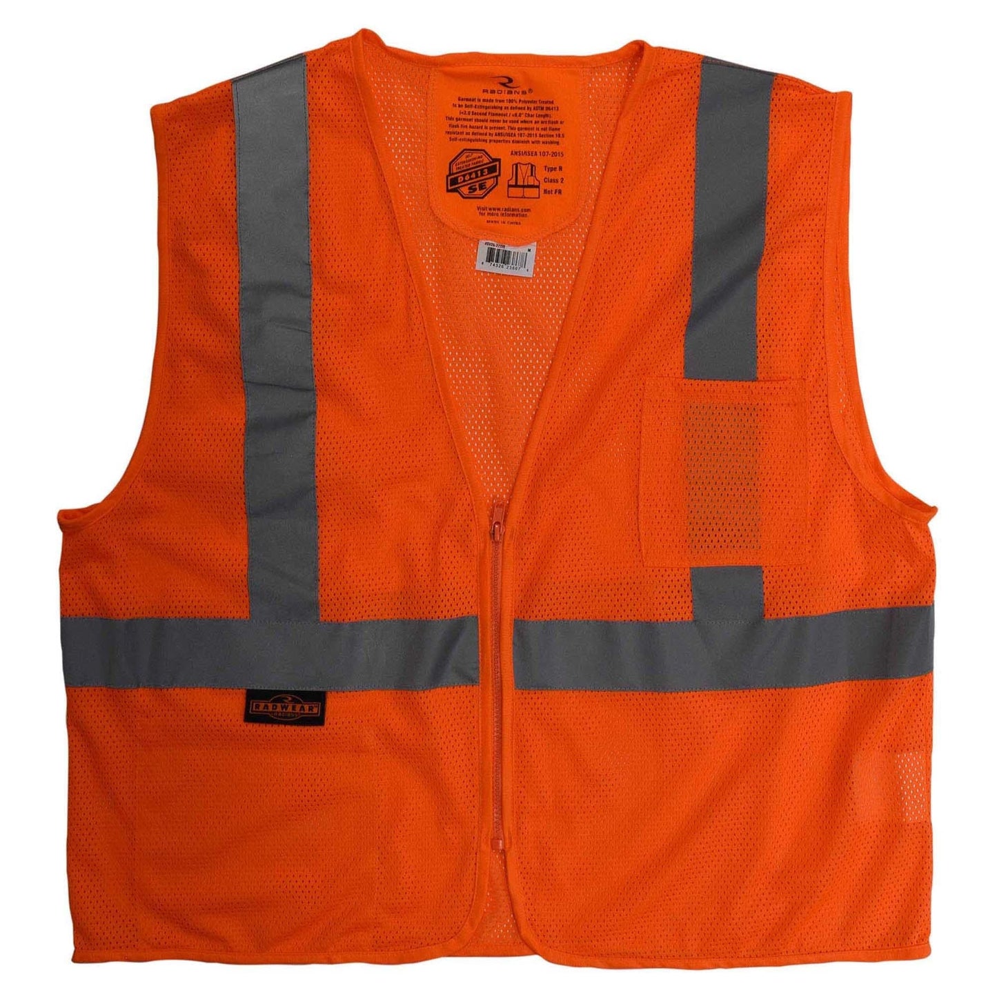 Yellow Safety Vest - Radians - Self-Extinguishing Design